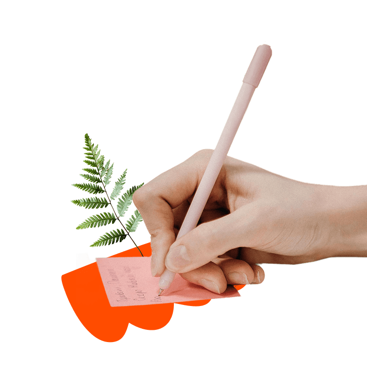 Mano con lápiz - Ilustración PRH